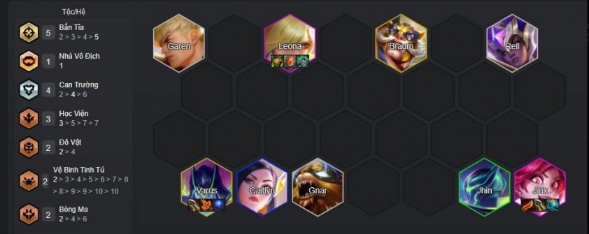 Đội hình Varus Can Trường cực khỏe tại DTCL mùa 15