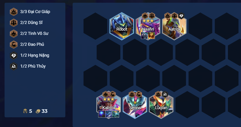 Chiến thuật đầu game của đội hình Kalista Cựu Binh