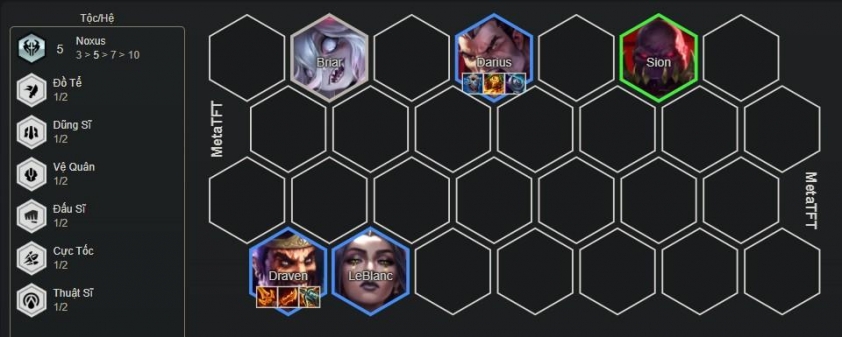 Giai đoạn đầu game Draven Noxus Lối chơi đầu game với Draven