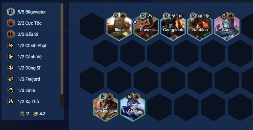 Chiến thuật giữa game đội hình Bilgewater