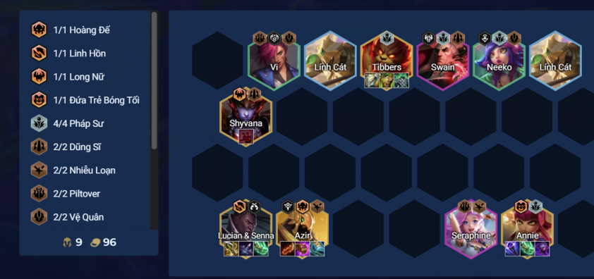 Đội hình Annie Lucian DTCL Mùa 16 Đội hình Annie Lucian